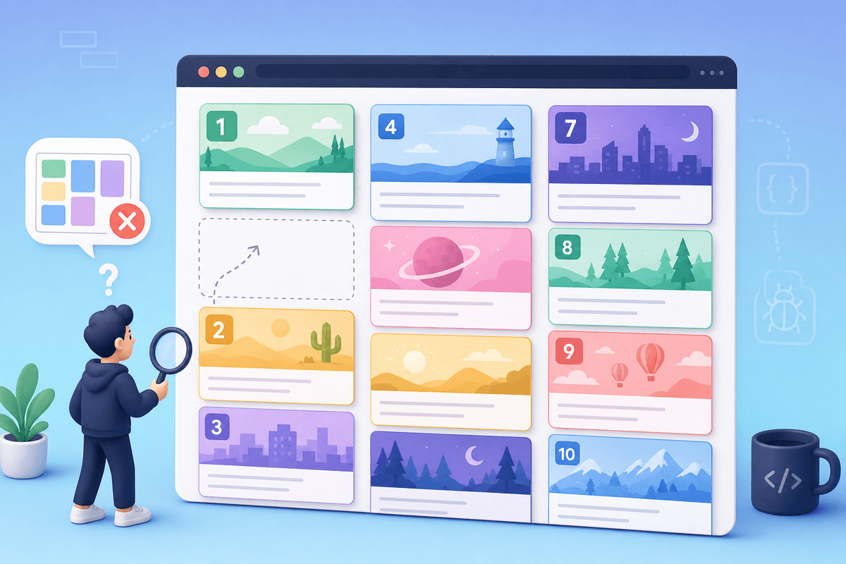 CSS Masonry Grids and Reading Order: What column-count Gets Wrong, and How to Fix It