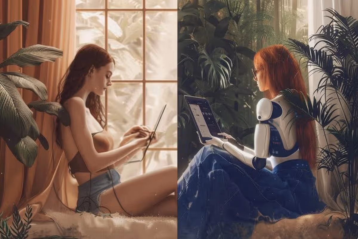 Hero illustration for Is using AI in creative work wrong?