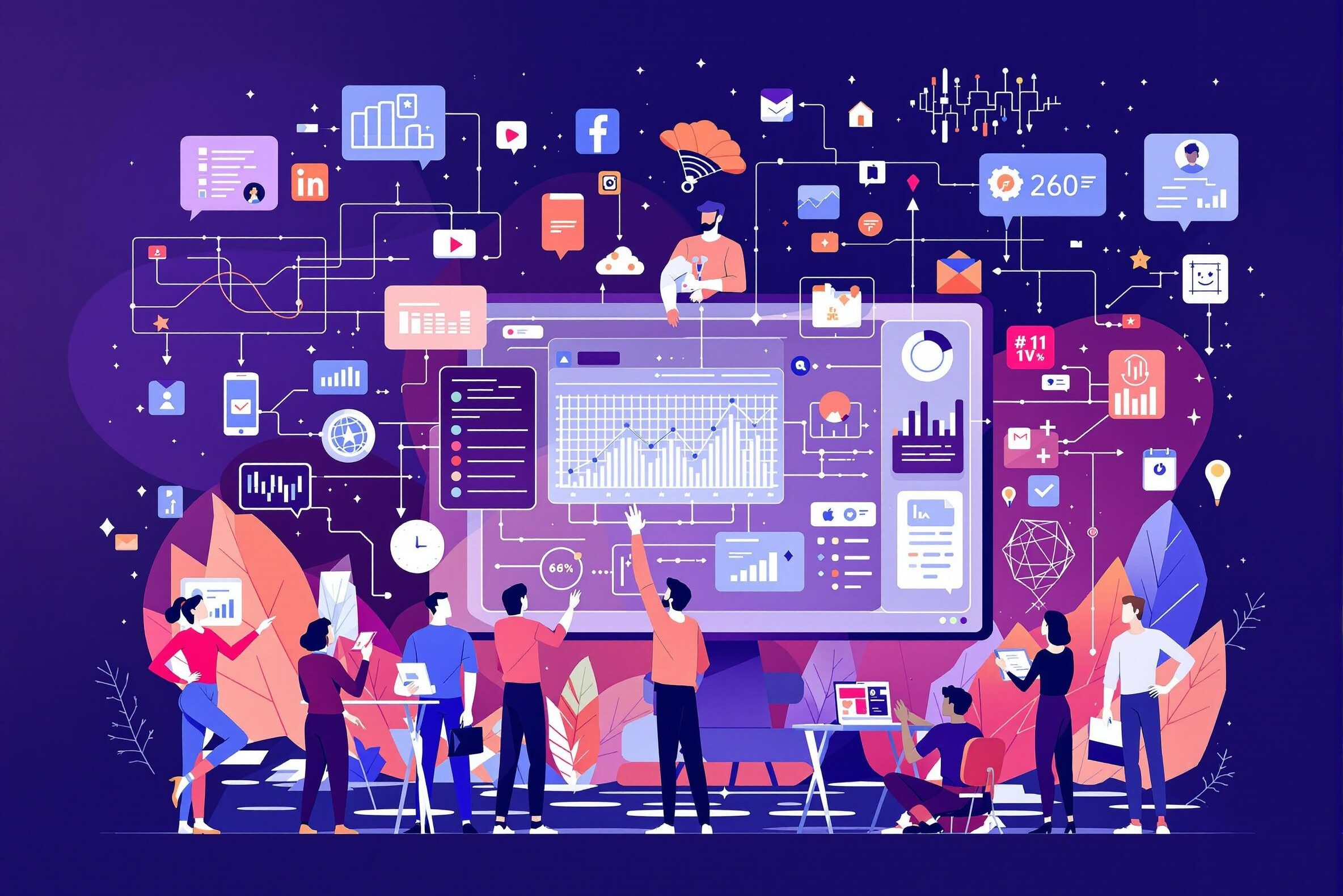 Innovative media agency collaboration with AI-driven data insights and digital transformation. Innovative media agency collaboration with AI-driven data insights and digital transformation elements.